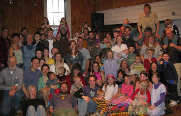 families gathering - First Light Community Midwives